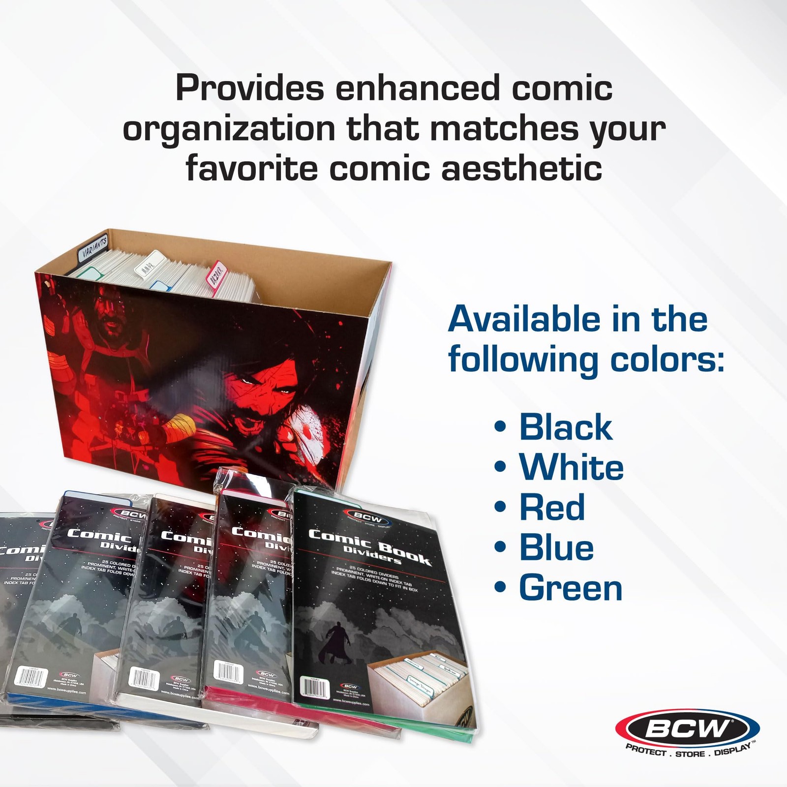 Comic Dividers – 25 Pack | Archival Polyethylene Plastic Dividers | Organize …