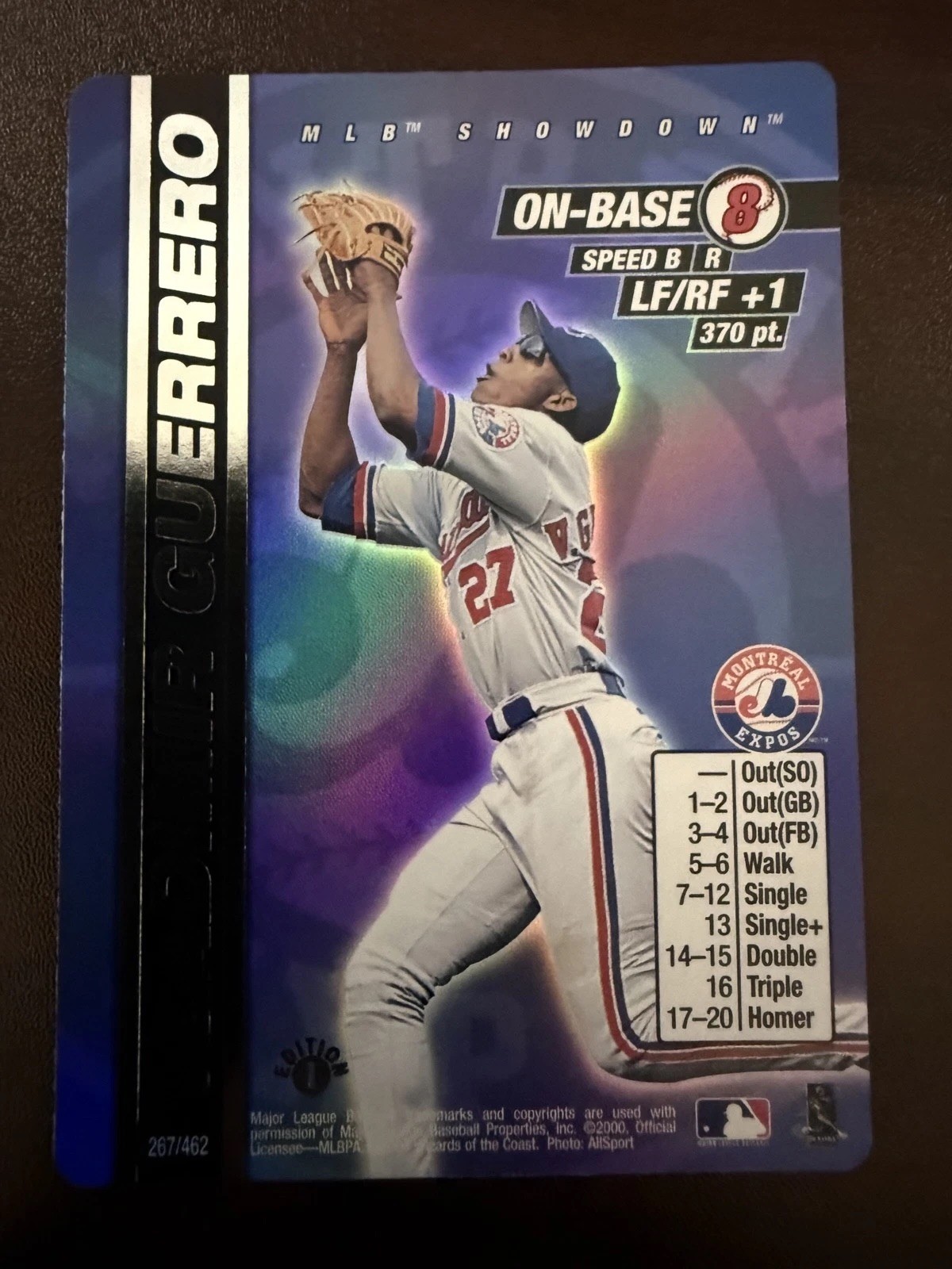 2000 MLB Showdown – Foil Vladimir Guerrero #267 1st Edition