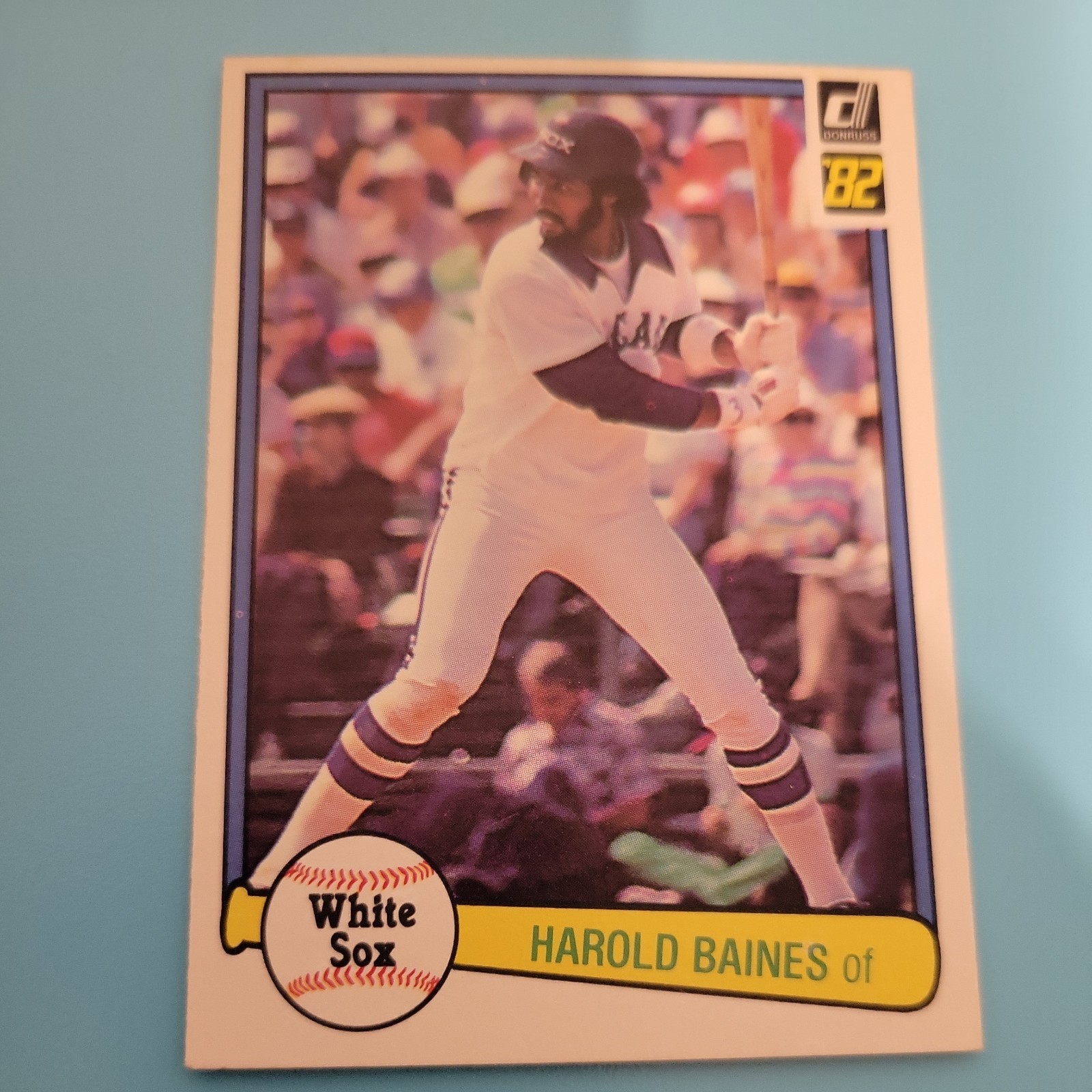 1982 Donruss Baseball Harold Baines Card #568 Chicago white Sox