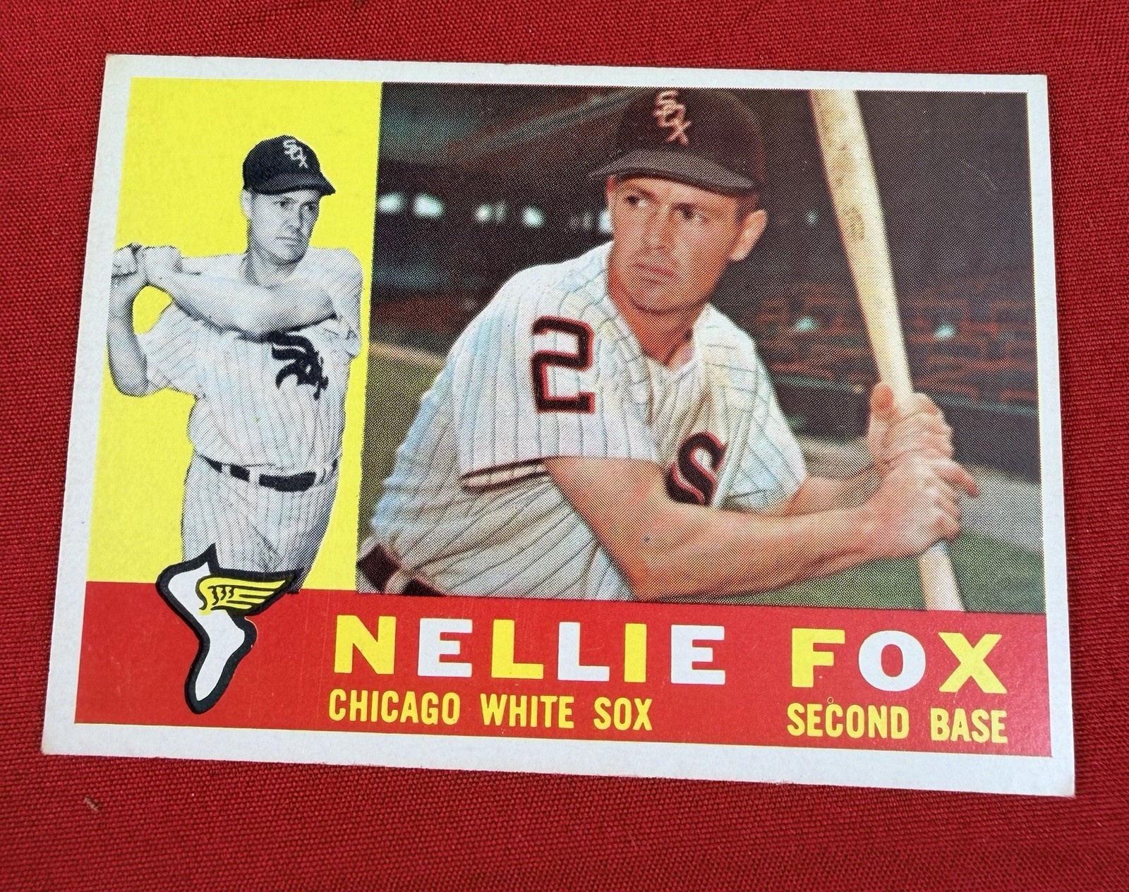 1959 Topps Nellie Fox #100 HOF Chicago White Sox Vintage Baseball Card