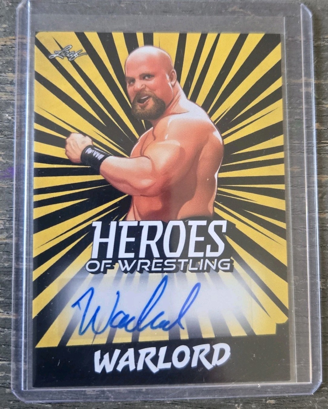 Warlord 2023 Leaf Heroes of Wrestling Autograph Gold #BA-W1 Auto Signature WWE