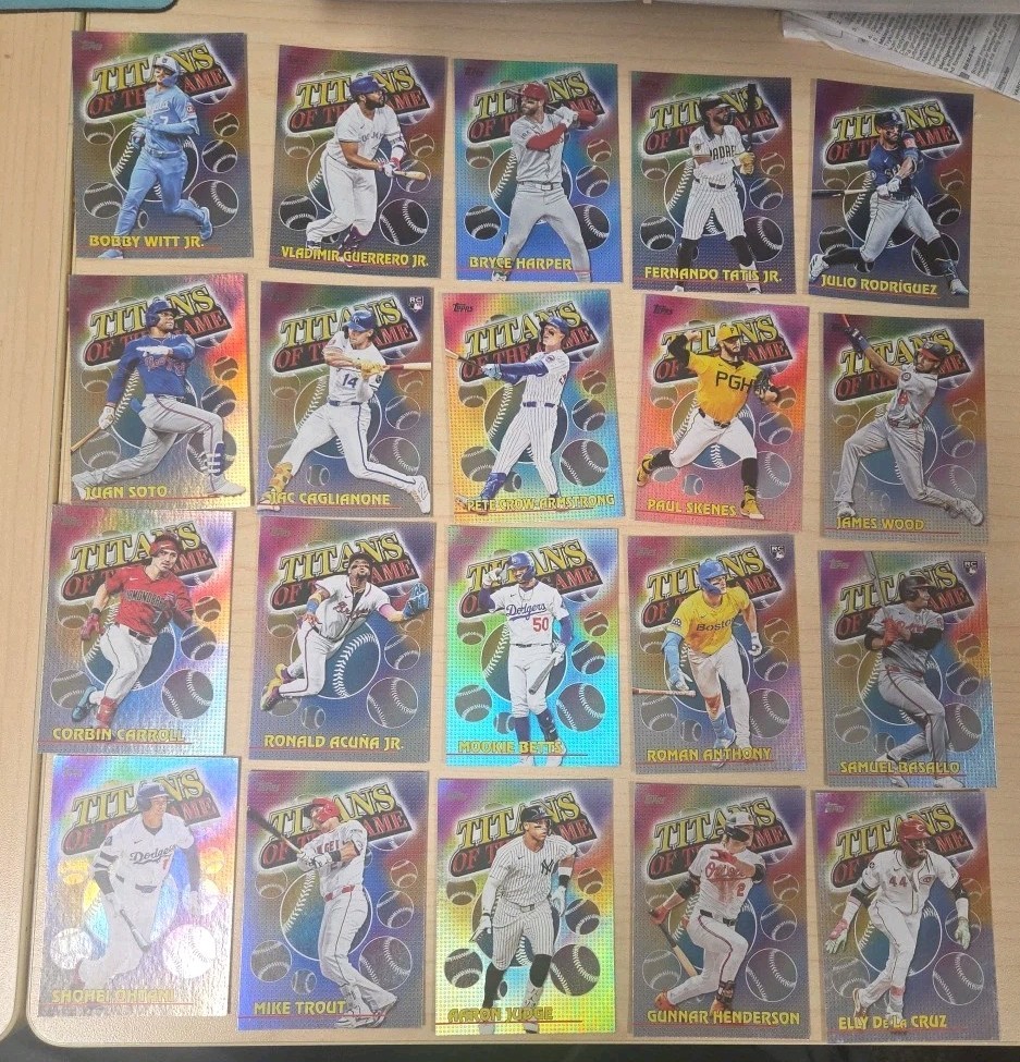2026 MLB Topps Series 1 TITANS OF THE GAME COMPLETE 20 CARD SET TOG1-TOG20 NM