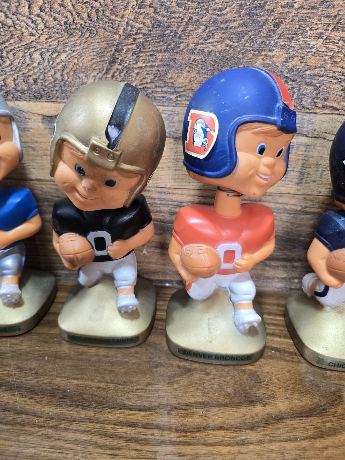 LOT Of 8 Vintage NFL Bobbleheads Nodders 70s Hong Kong Bears Lions Rams RARE
