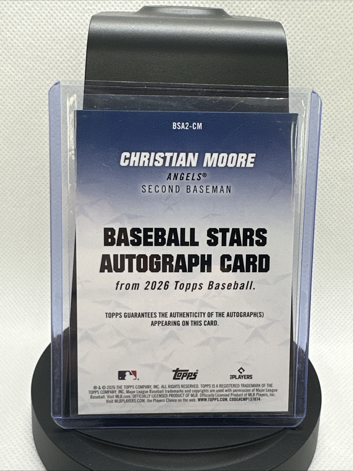 2026 Topps Series 2 Stars Autograph Christian Moore Auto RC Rookie No. BSA2-CM