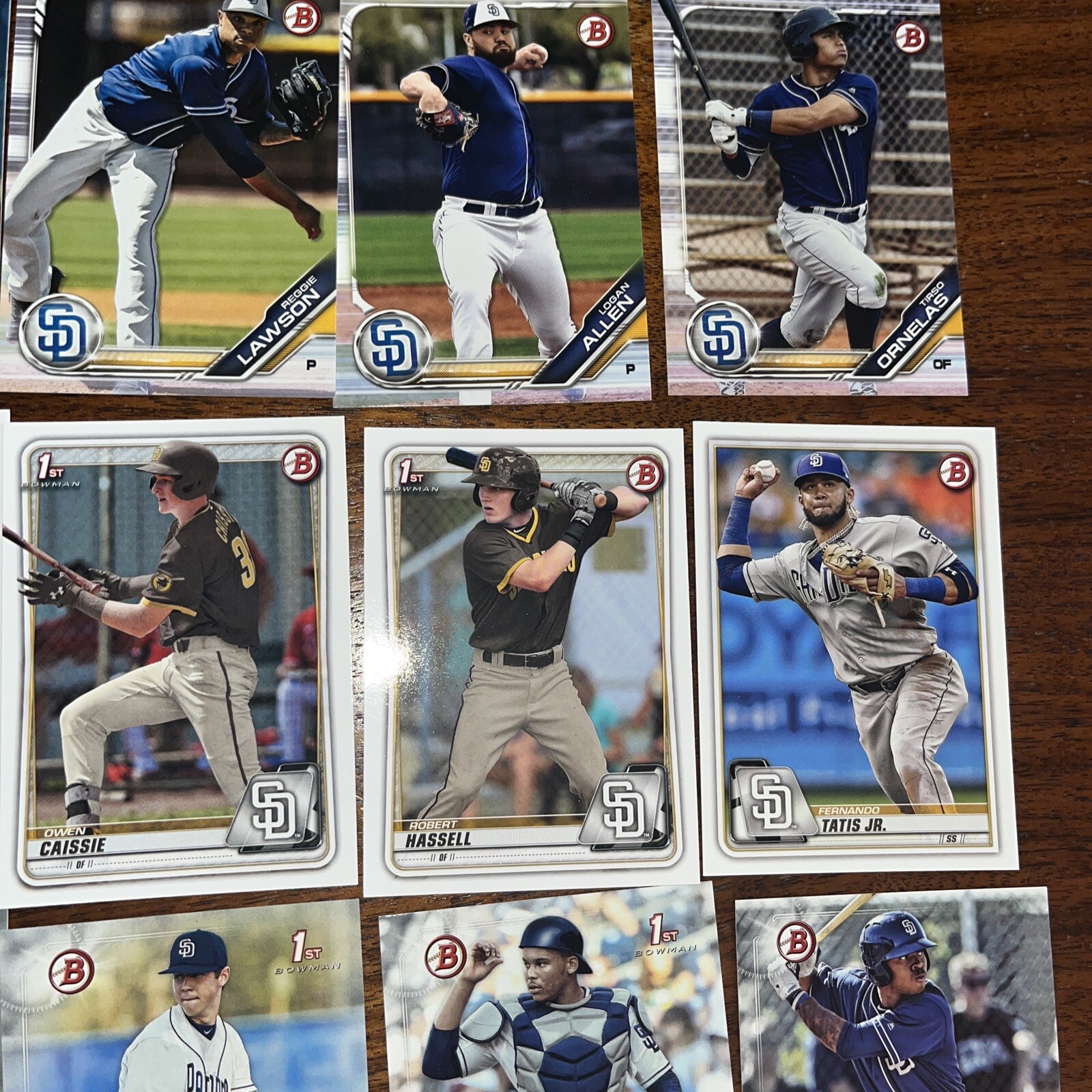 San Diego Padres Cards Includes Tatis, Mochado, Abrams, Hassell Option #1