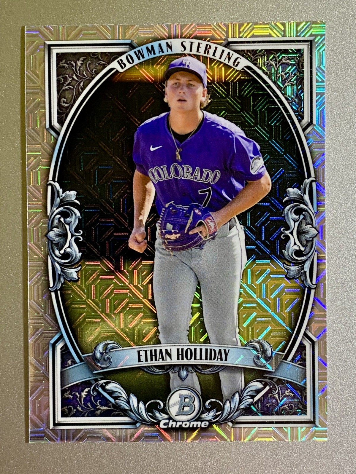 2026 Bowman Sterling Chrome Mojo Refractor Ethan Holliday Rockies #BSI-11