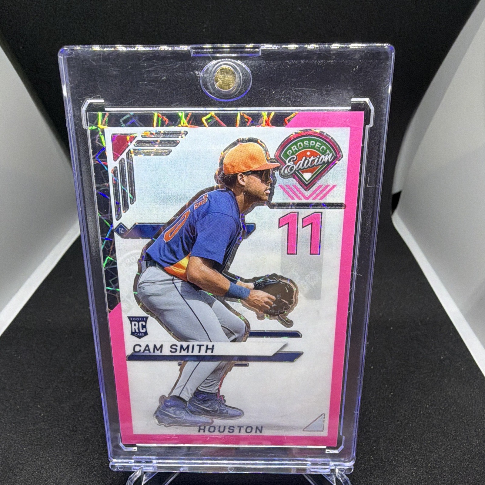 Panini 2025 Prospect Edition Cam Smith Pink Velocity Prizm RC #63 /79 Astros