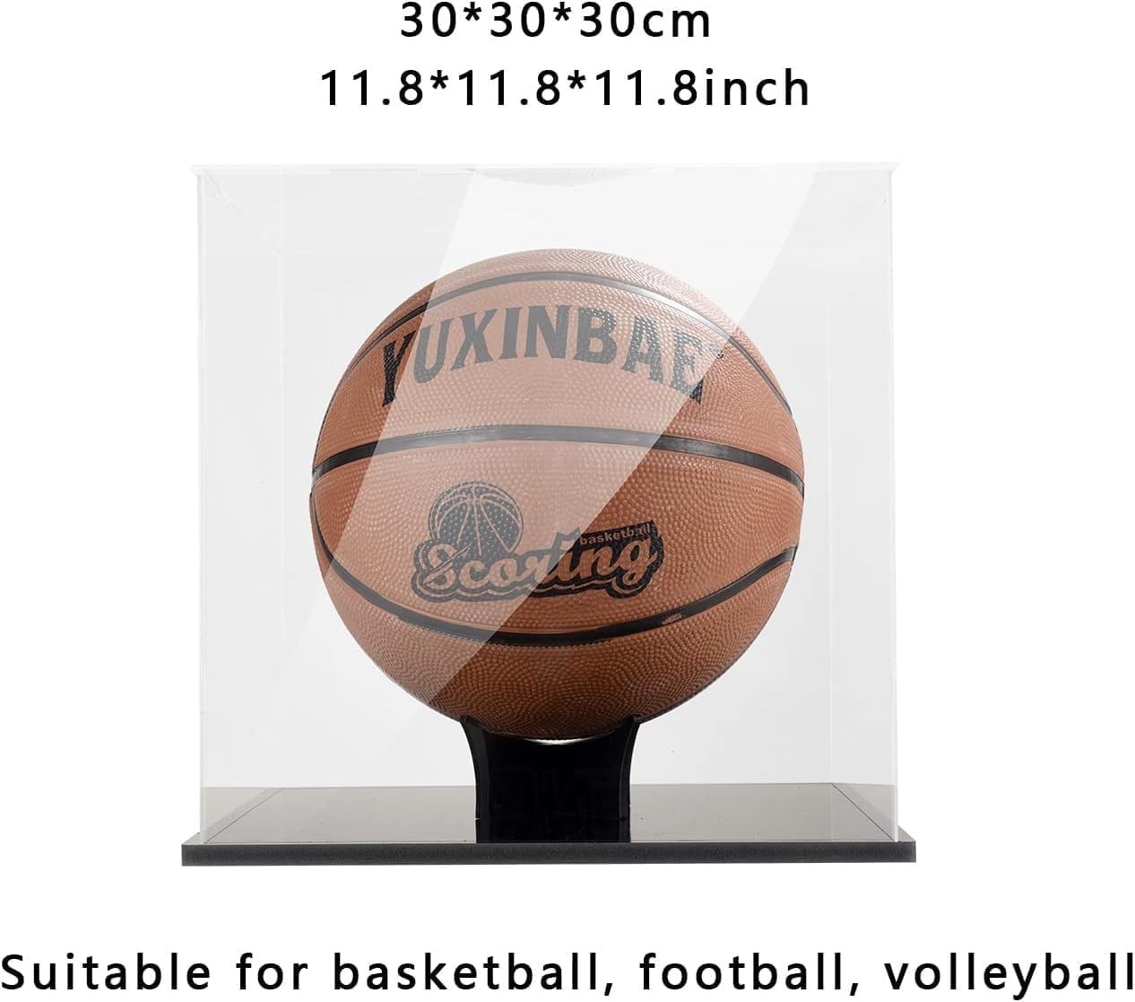 Clear Acrylic Display Case UV Protected Acrylic Basketball Holder, Display Case