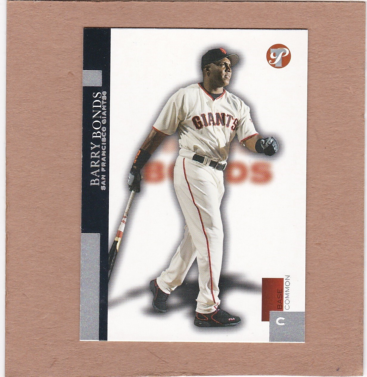 2005 Topps Pristine Base Common Barry Bonds #50, low print run, NM-MT