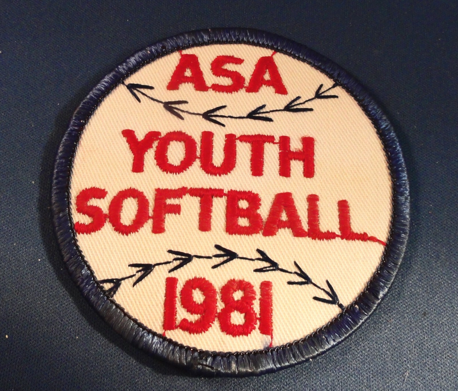 Vintage Collector Patch: ASA YOUTH SOFTBALL 1981