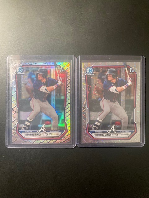 2026 Bowman Chrome Eric Hartman 1st Reptilian Refractor Rookie Lazer RC #BCP-102