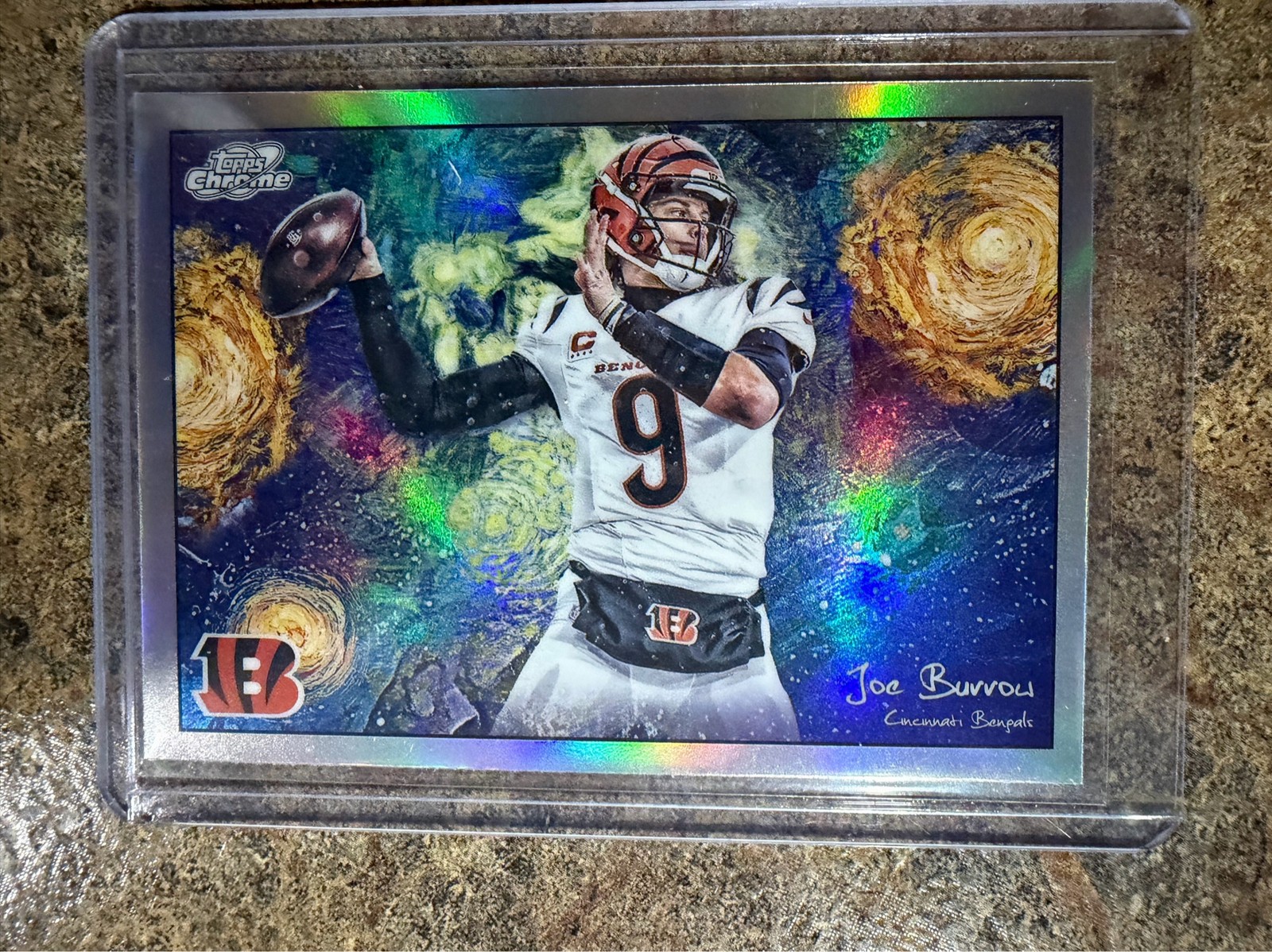 2025 Topps Chrome Cosmic Joe Burrow Starry Night STN-13 Bengals