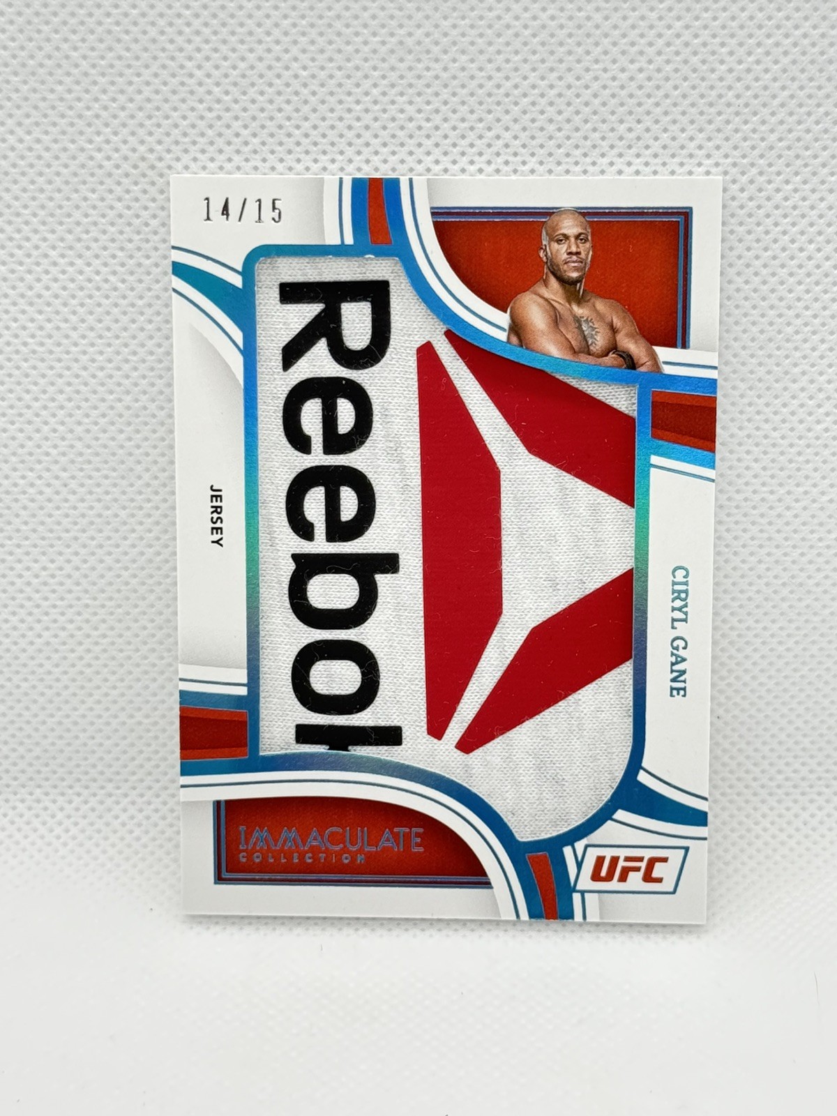 2023 CIRYL GANE Jumbo Reebok Jersey Patch (RARE) 14/15 UFC Panini Immaculate