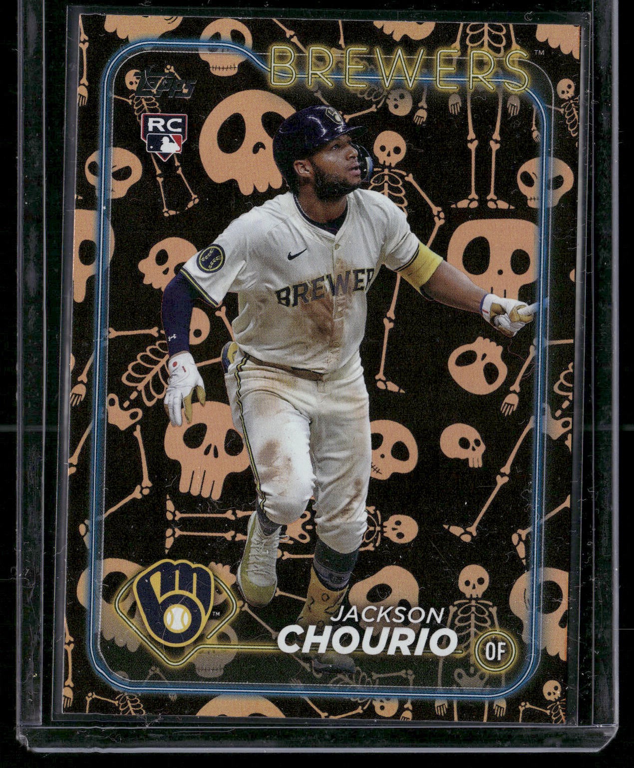 2024 Topps Update #US240 Jackson Chourio Holiday Mummies #/50