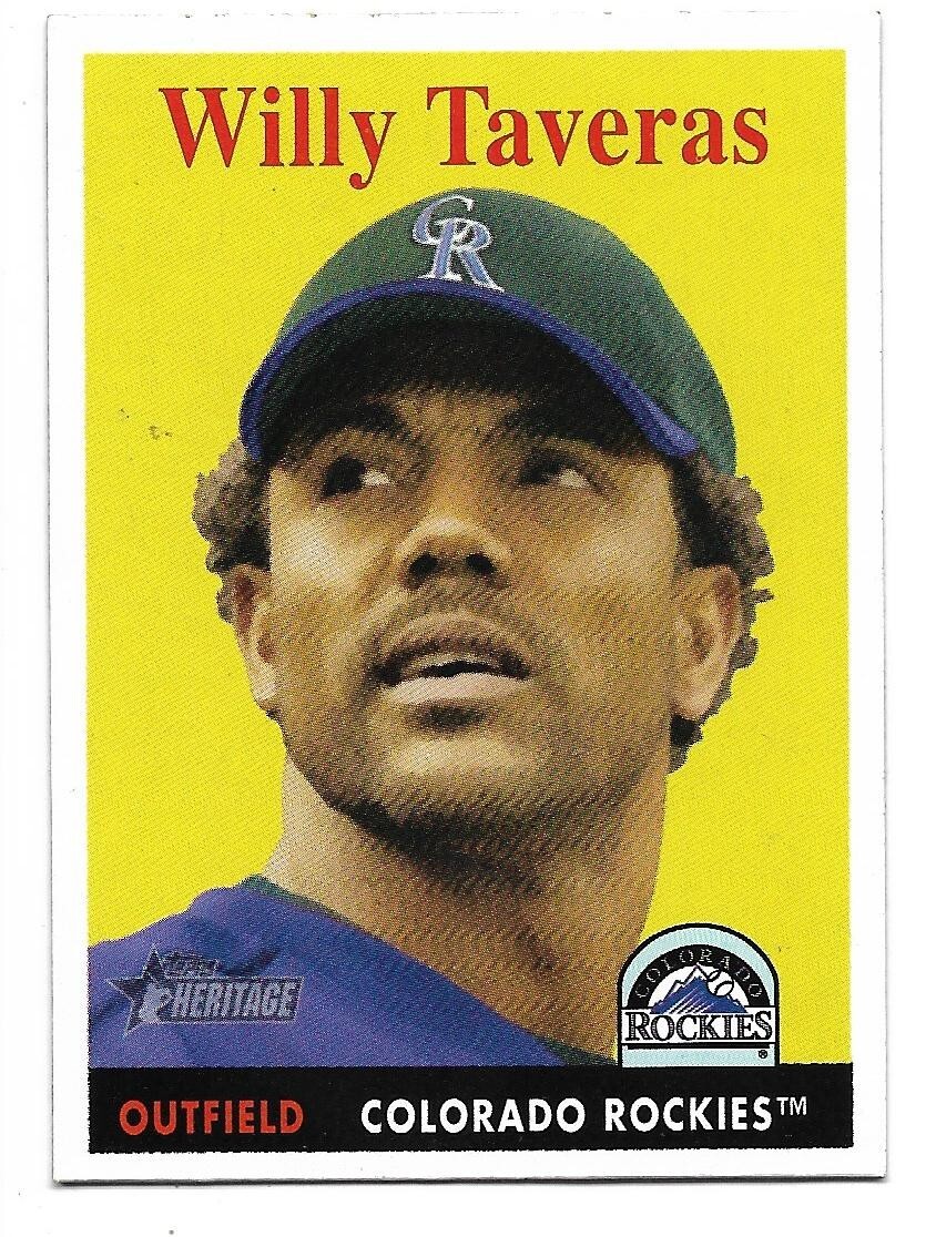 Willy Taveras 2007 Topps Heritage Short Print #49 Colorado Rockies SP