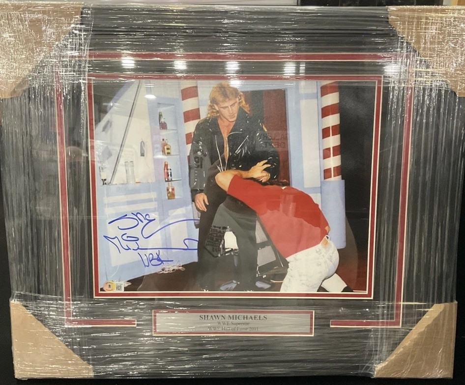Shawn Michaels Signed 11×14 Photo Framed WWE Superstar Beckett