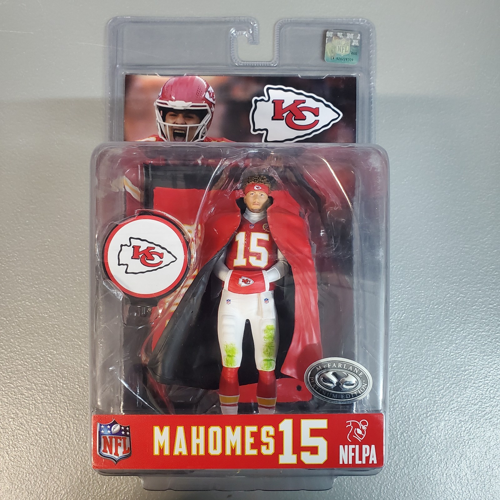 Patrick Mahomes Kansas City Chiefs NFL Legacy Series Platinum Edition Mcfarlane