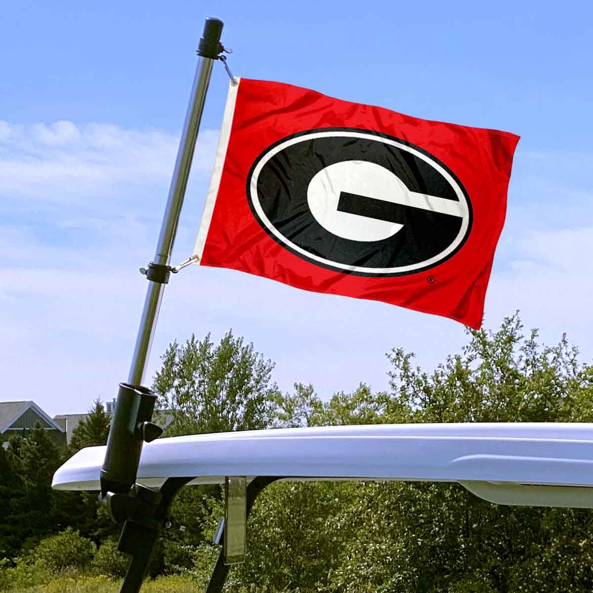 Georgia Bulldogs UGA Boat and Golf Cart Flag
