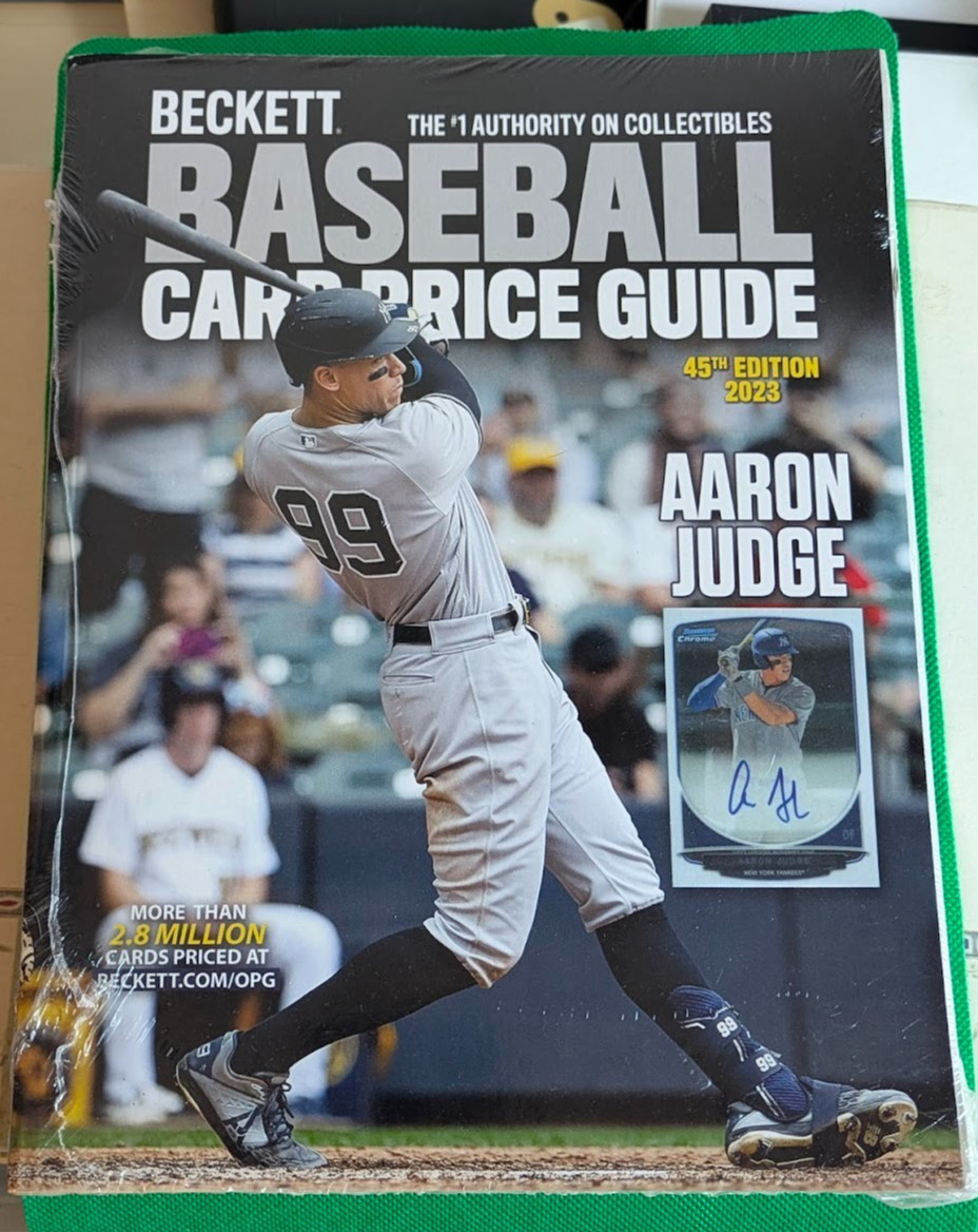 2023 Beckett Baseball Card Price Guide 45th Edition Aaron Judge Cover