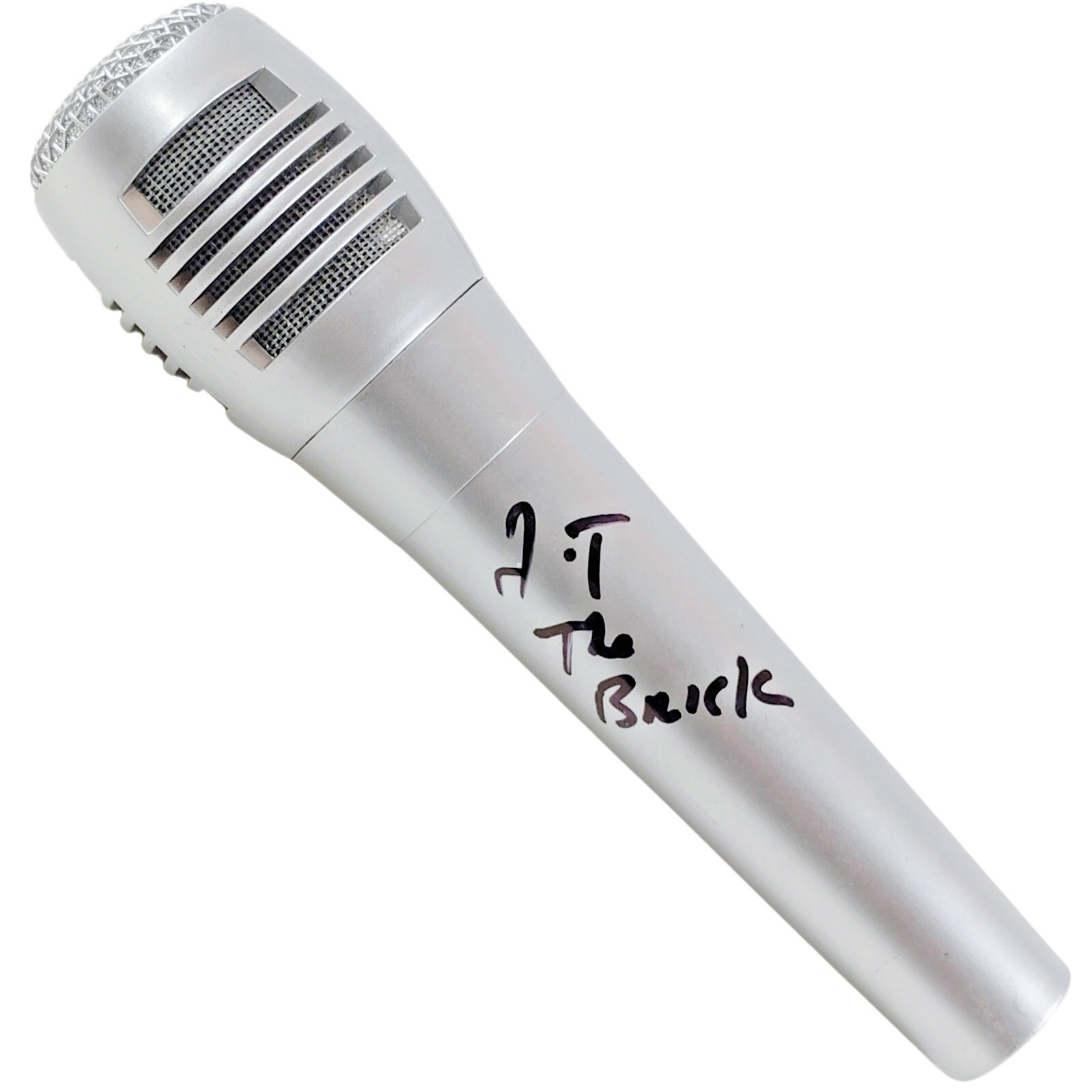 JT The Brick Signed Microphone Proof Las Vegas Raiders Autograph Football COA