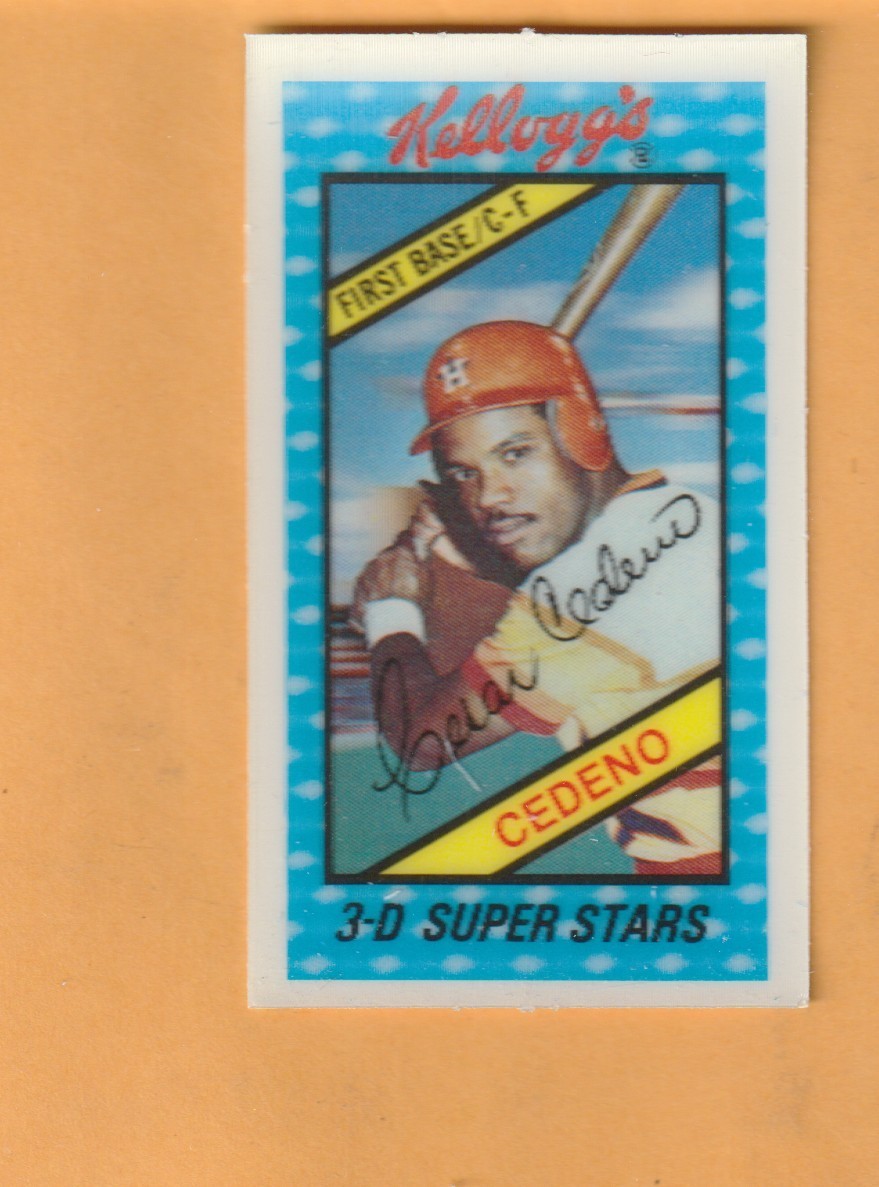 Cesar Cedeno Houston Astros 1980 Kellogg’s #36