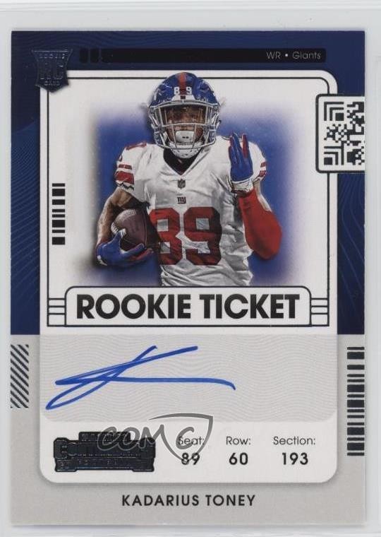 2021 Panini Contenders Ticket RPS Kadarius Toney #110 Rookie Auto RC 1o4j