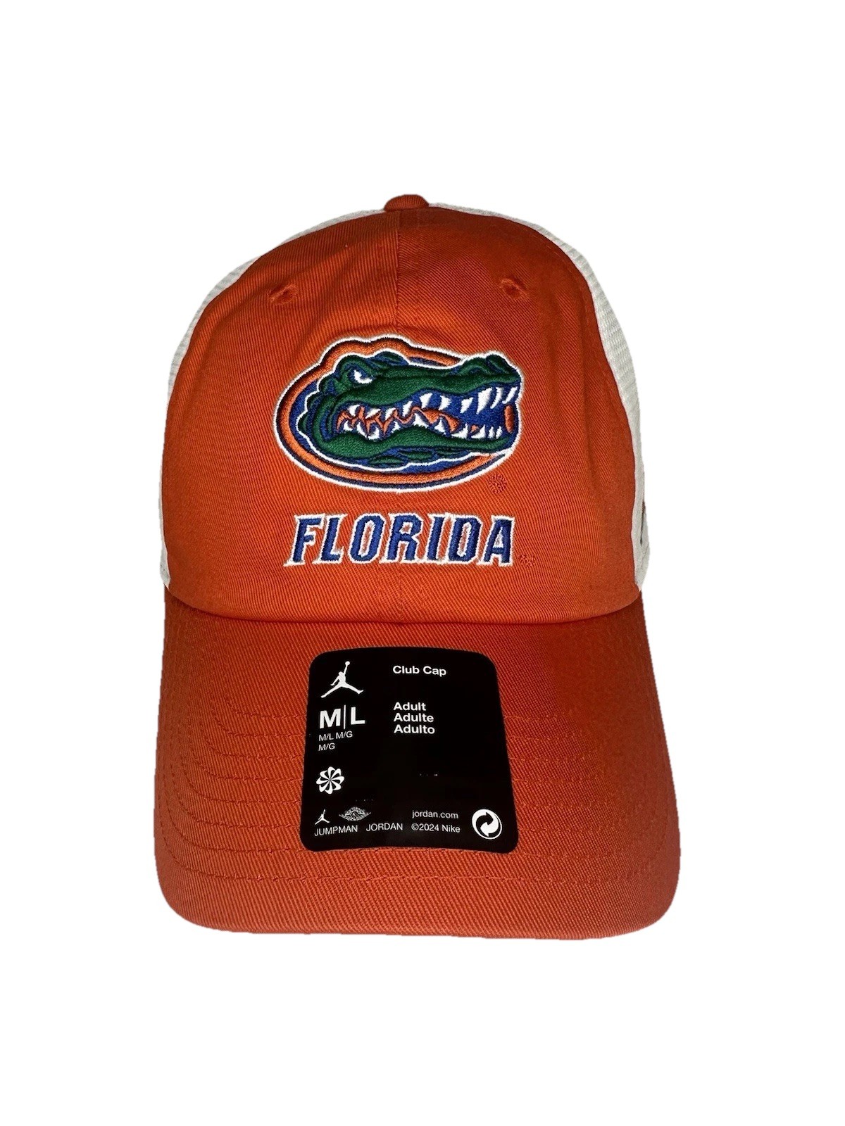 Florida Gators Hat M/L Orange Adjustable Strapback Mesh Club Cap