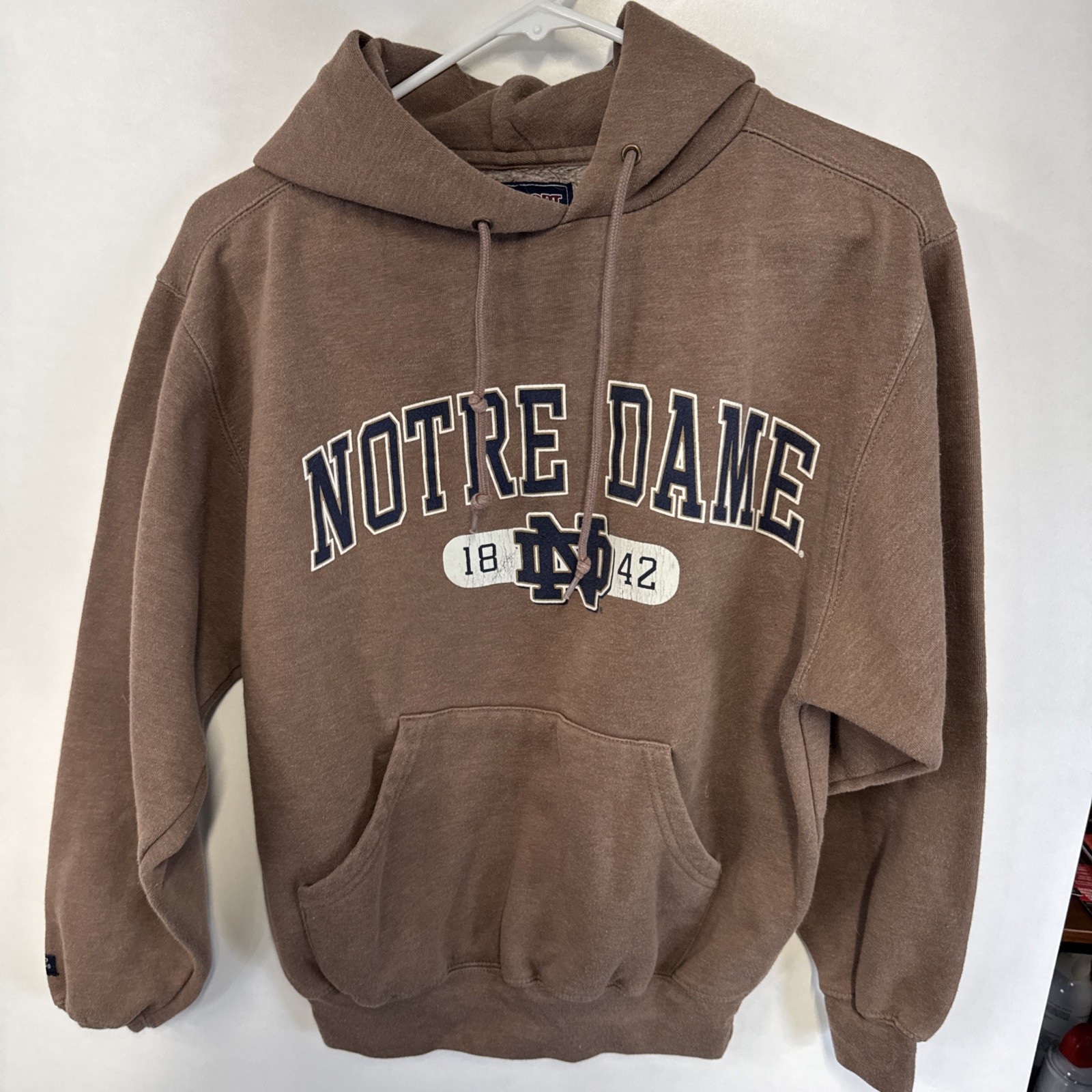 Notre Dame Fighting Irish Hoodie Sweatshirt Mens S NCAA Football JanSport VTG