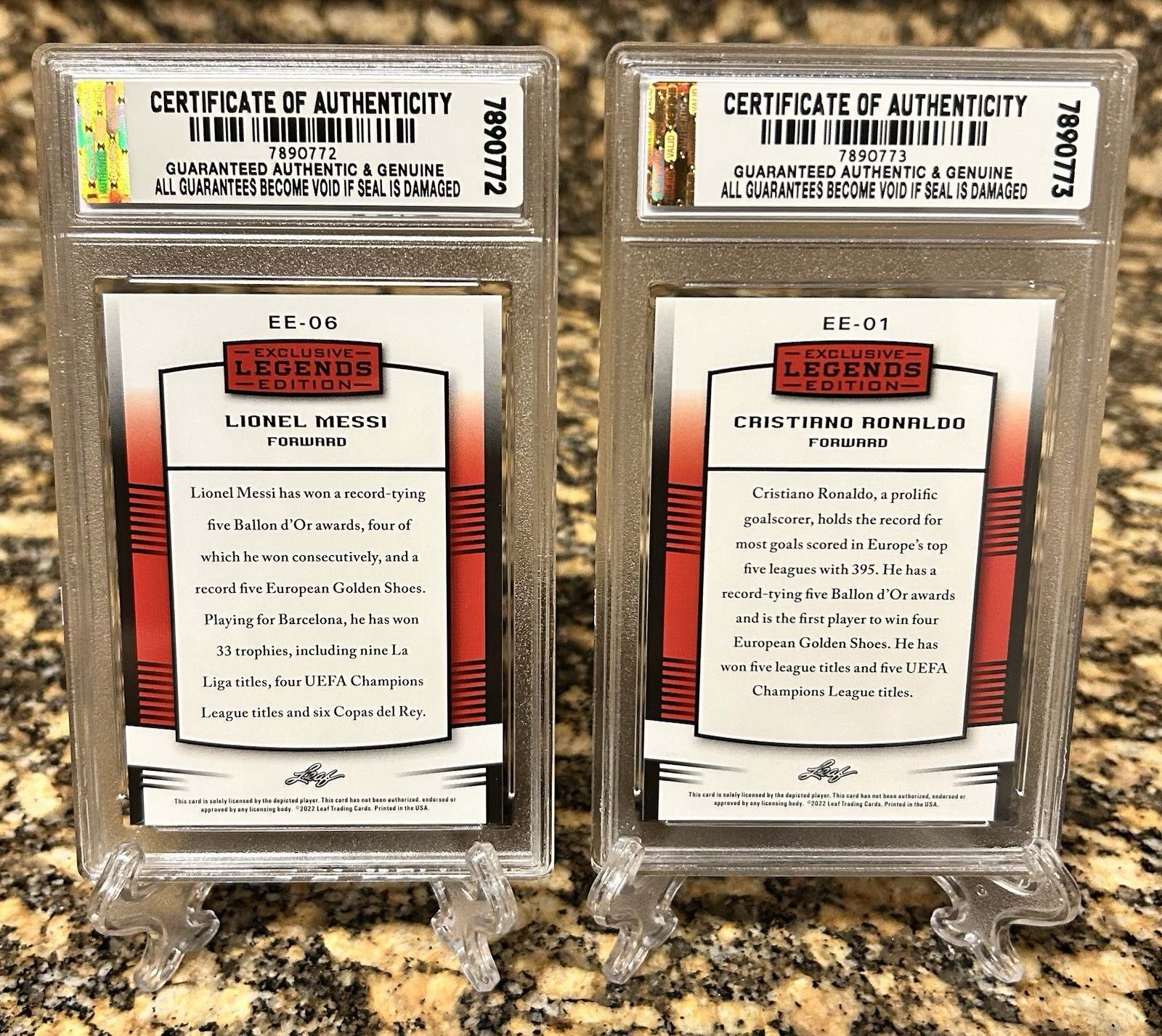25 Card Lot 2004-22 LIONEL MESSI/PELE/CRISTIANO RONALDO Rookie GRADED GEM-MT 10