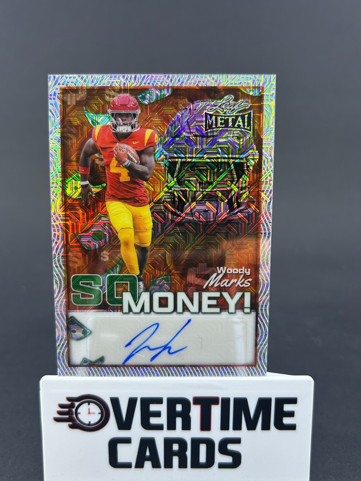 2025 Leaf Metal Woody Marks So Money! One of One Mojo Autograph 1/1