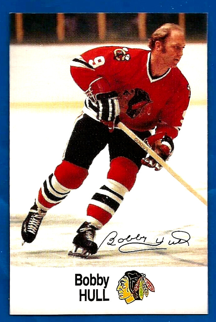 BOBBY HULL ESSO Oil Co. HOCKEY CARD CHICAGO BLACK HAWKS NM MINT