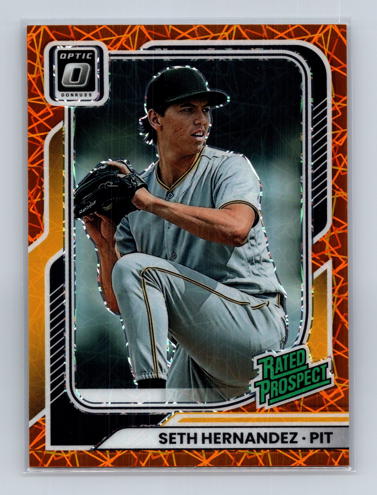 2026 Panini Donruss Baseball SETH HERNANDEZ #124 Orange Velocity Prizm Pirates