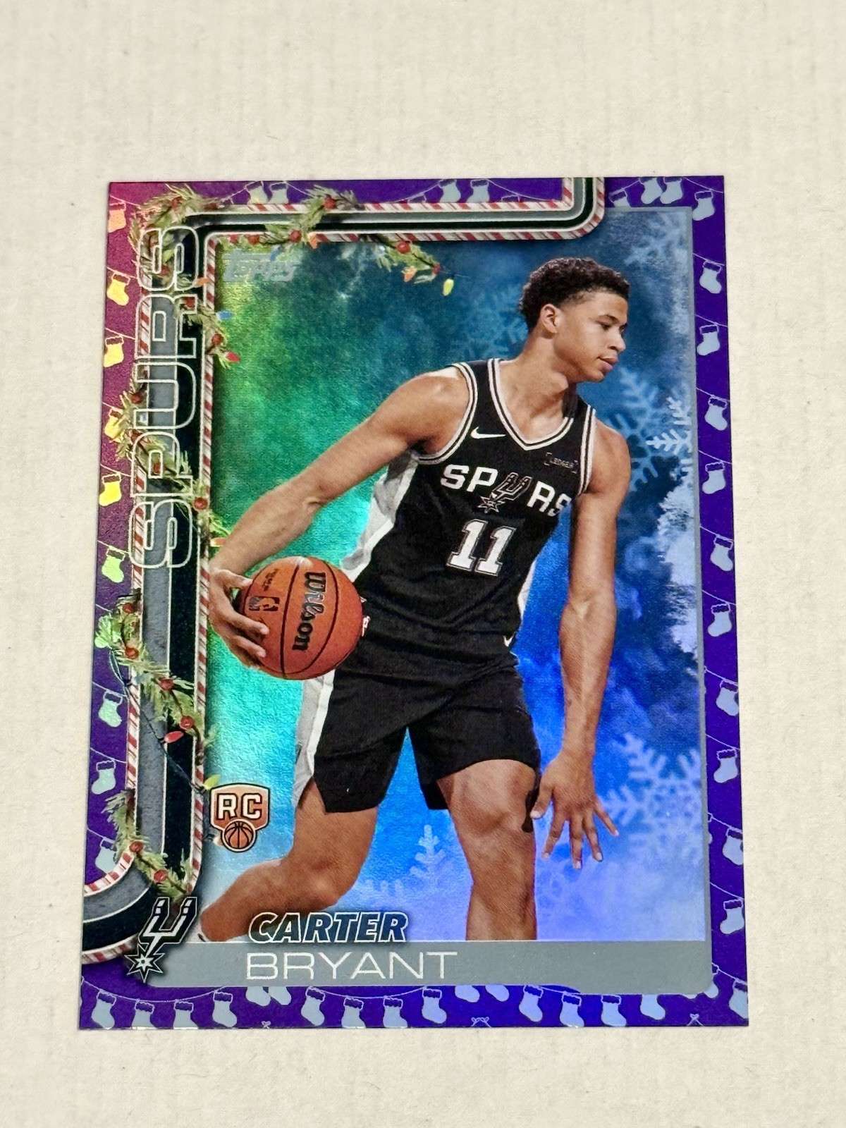 2025-26 Topps Holiday Carter Bryant Purple Metallic Stocking Stuffer SSP /8?