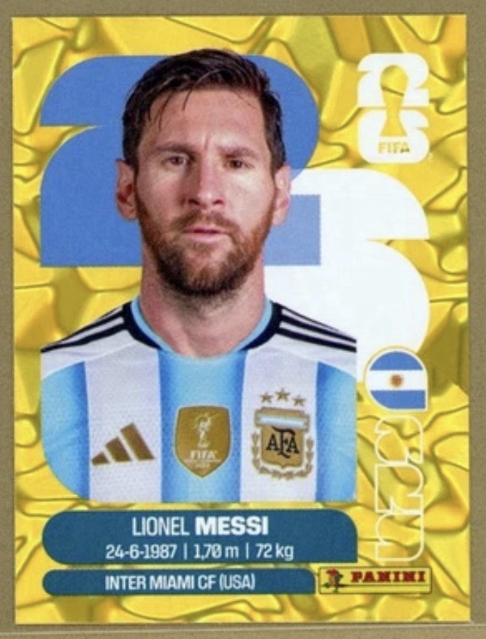 2026 PANINI WORLD CUP GOLD Crumple Stickers SINGLES, PICK & COMPLETE ALL GROUP