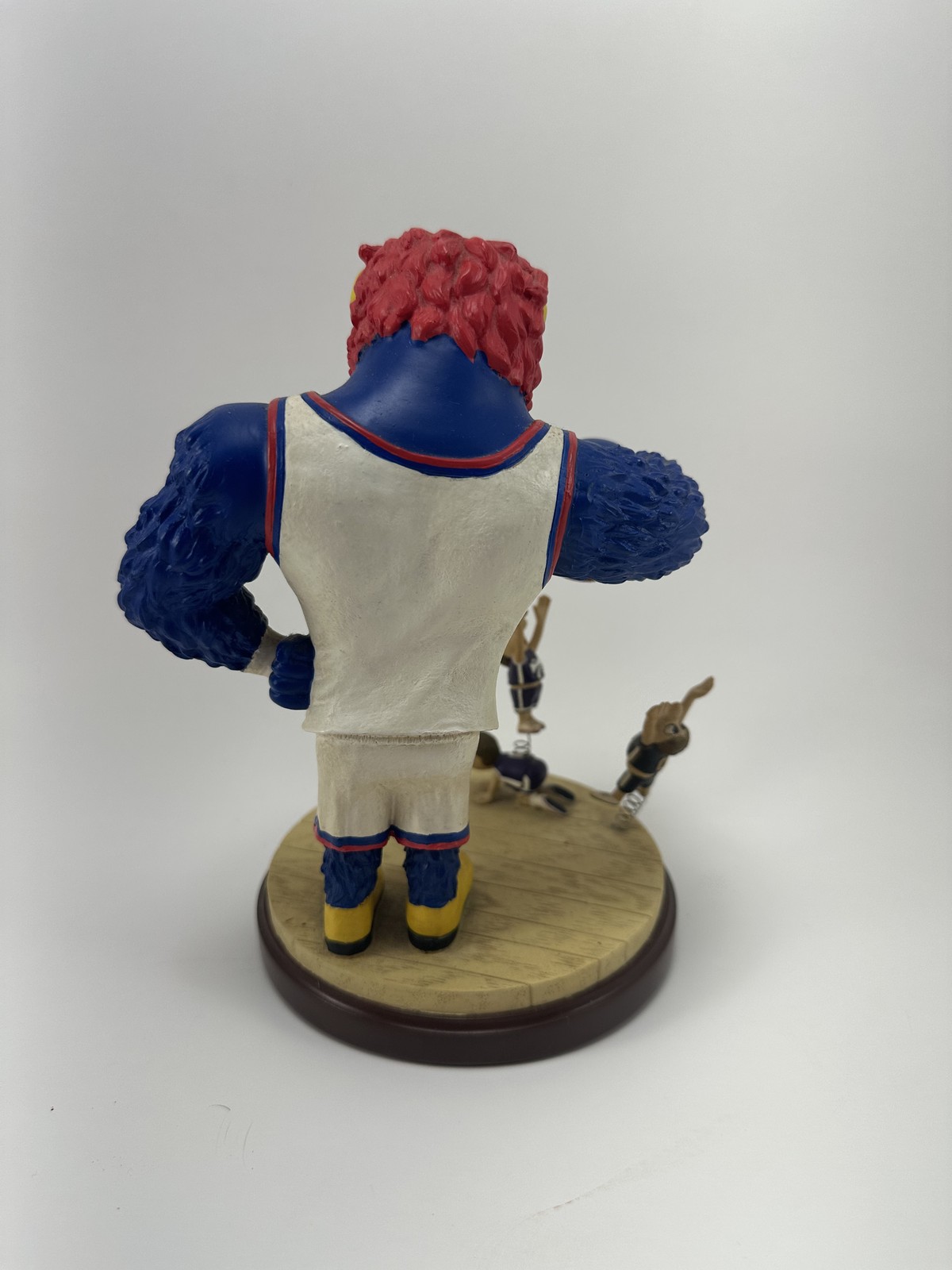 KU Jayhawk Keep Away Basketball Figurine Memory Company Rival Mascots Statue