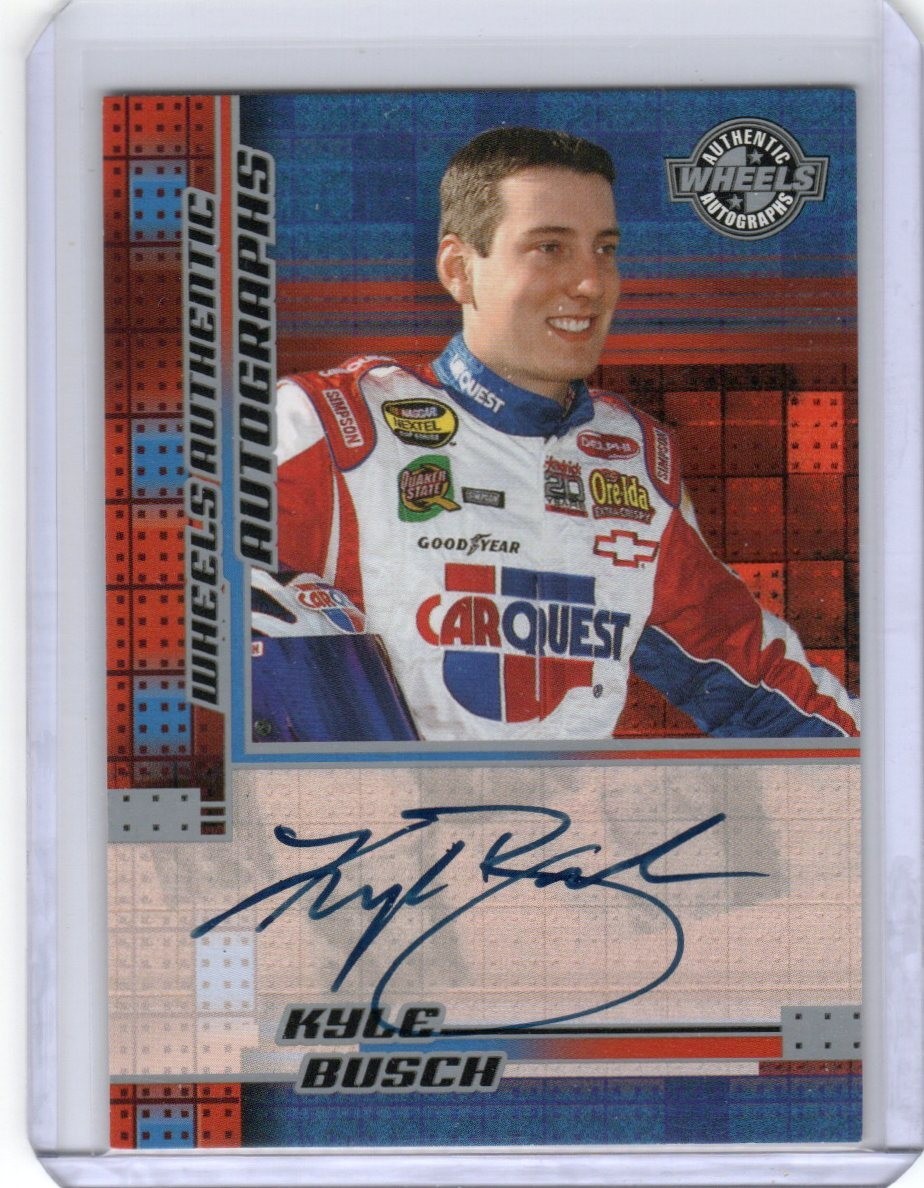 2004 WHEELS Kyle Busch Car Quest ROOKIE AUTO CARD!