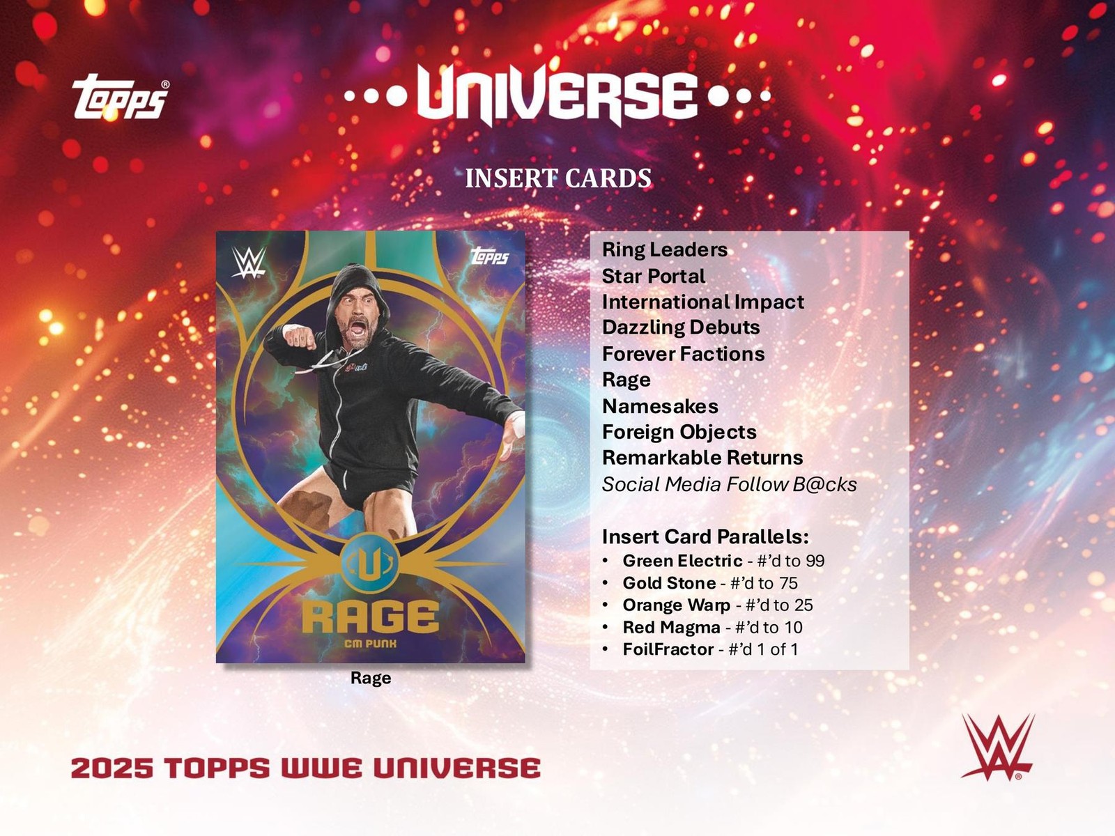 2025 TOPPS WWE UNIVERSE WRESTLING HOBBY BOX