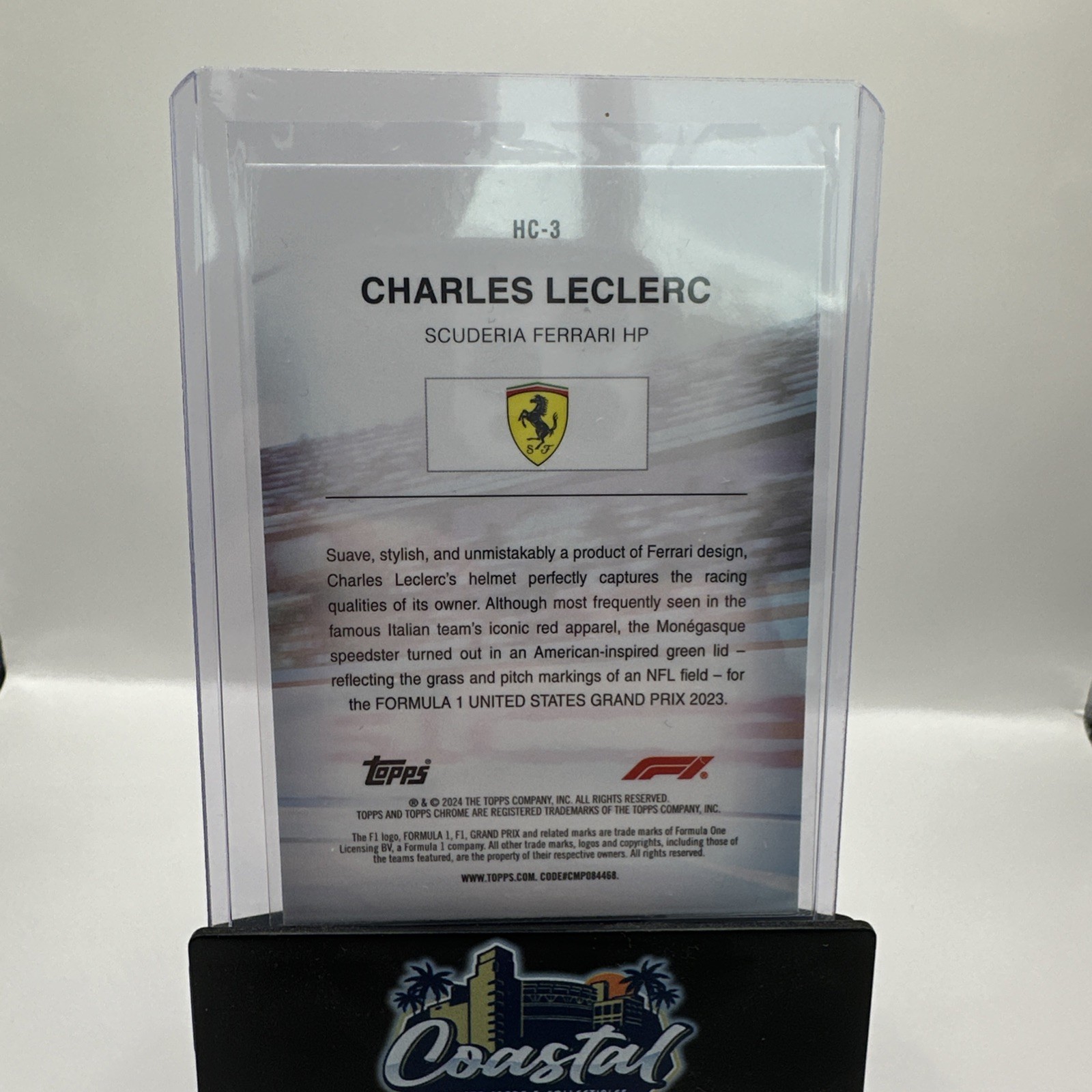 2024 Topps Chrome F1 Charles Leclerc Helmet Collection