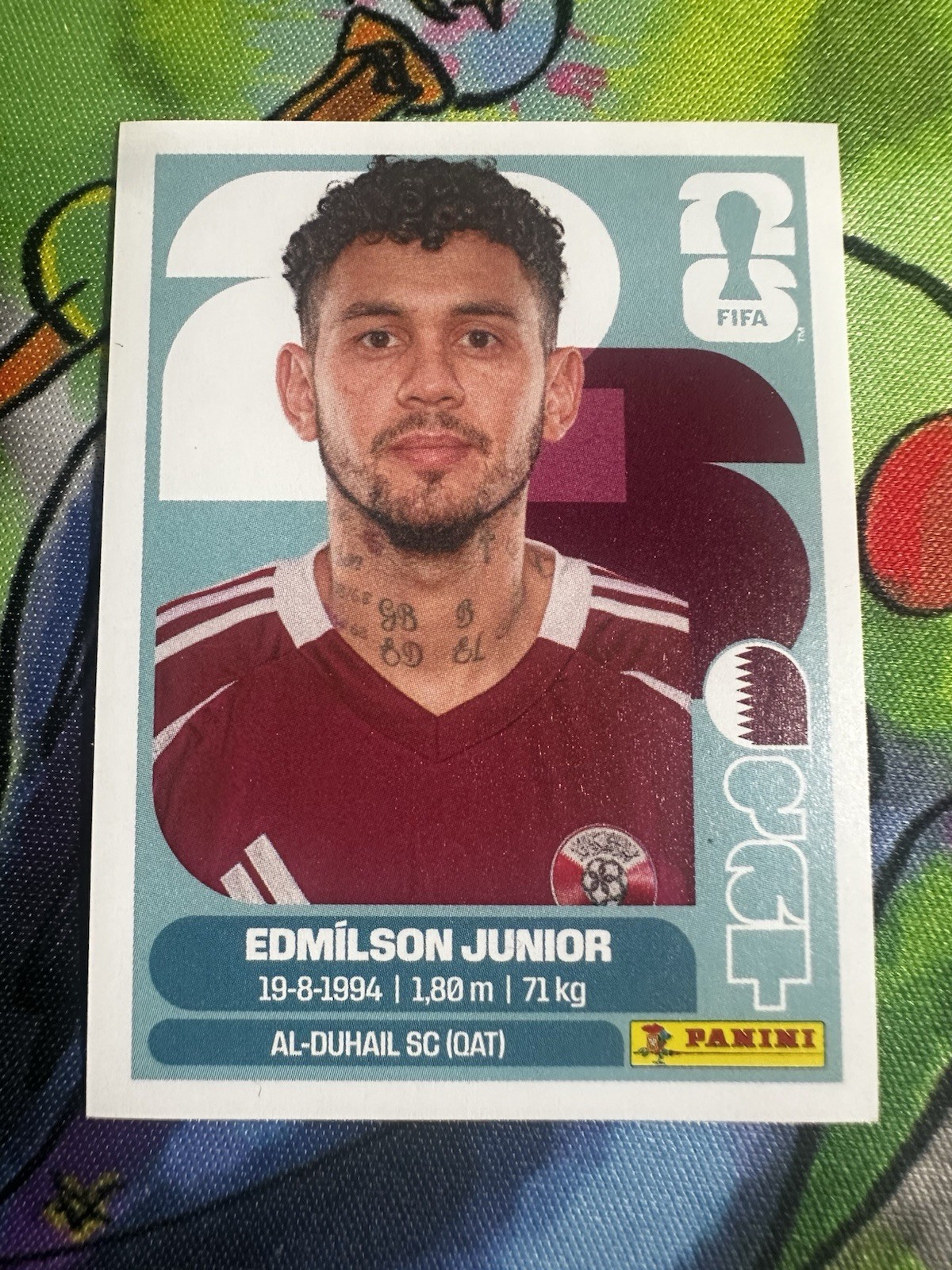 2026 Panini FIFA World Cup Sticker Edmilson Junior #QAT 17 – Qatar