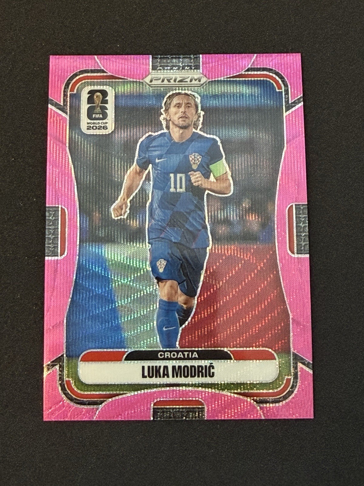 Luka Modric 2026 Panini Prizm FIFA World Cup Pink Wave Prizm #d 1/45 Croatia