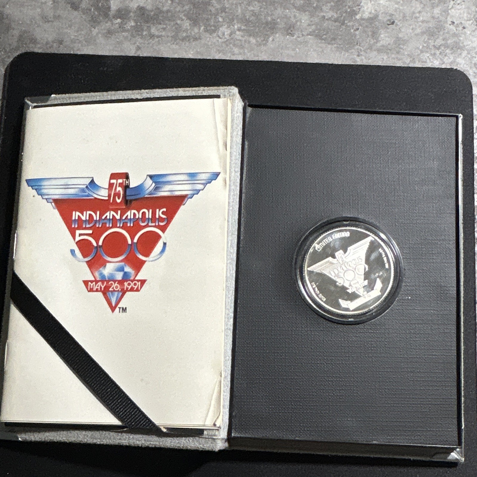 75th Anniversary Indianapolis 500 #1579 Commemorative Coin/Book