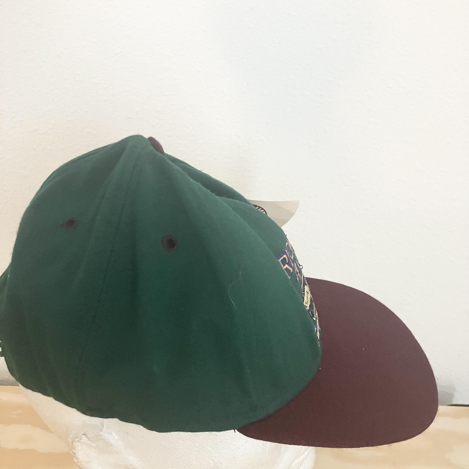 Vintage Brickyard 400 Hat Cap Snap Back One Size Green NASCAR Racing DeLong 90s