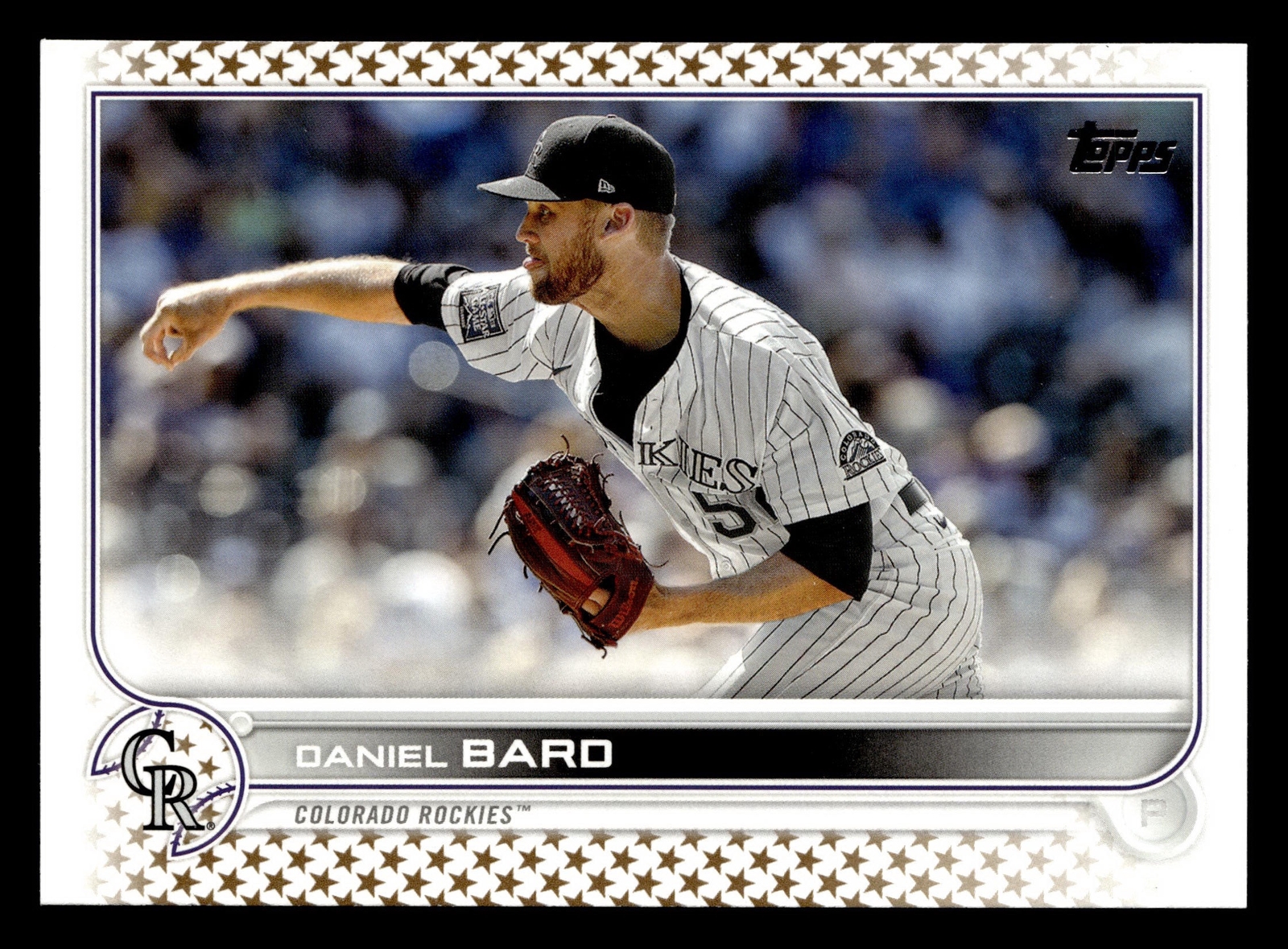 Daniel Bard 2022 Topps GOLD STAR SP #167 Colorado Rockies