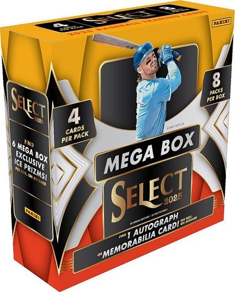 2025 Panini Select Baseball 32Ct. Mega Box | Volume Discount | Factory Sealed