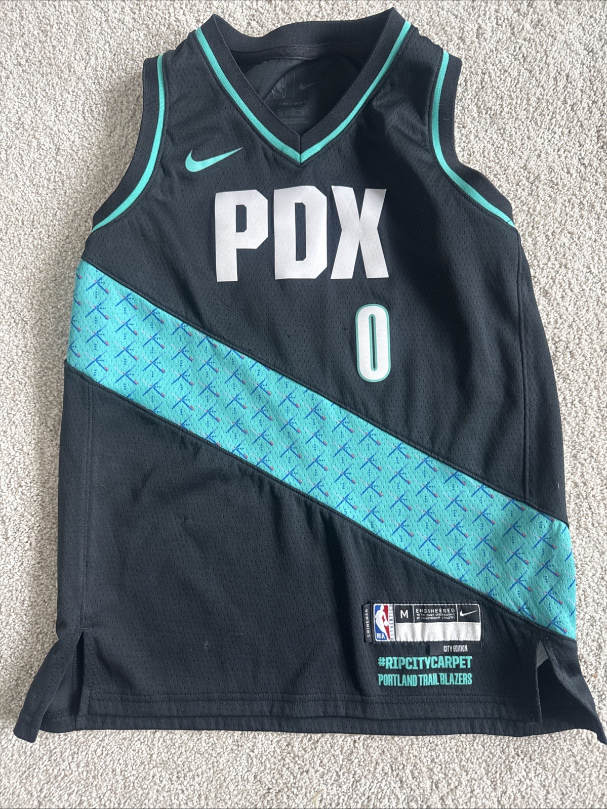 Damian Lillard Portland Trail Blazers Nike City Edition Swingman Jersey 2022 NBA