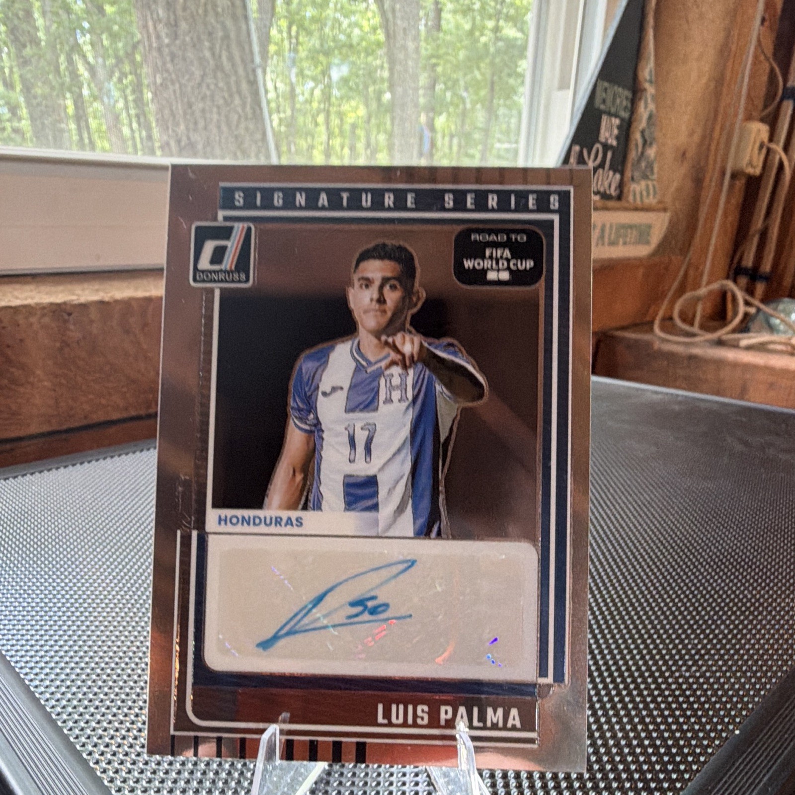Panini Donruss Road to FIFA World Cup Luis Palma Honduras Auto SS-LP