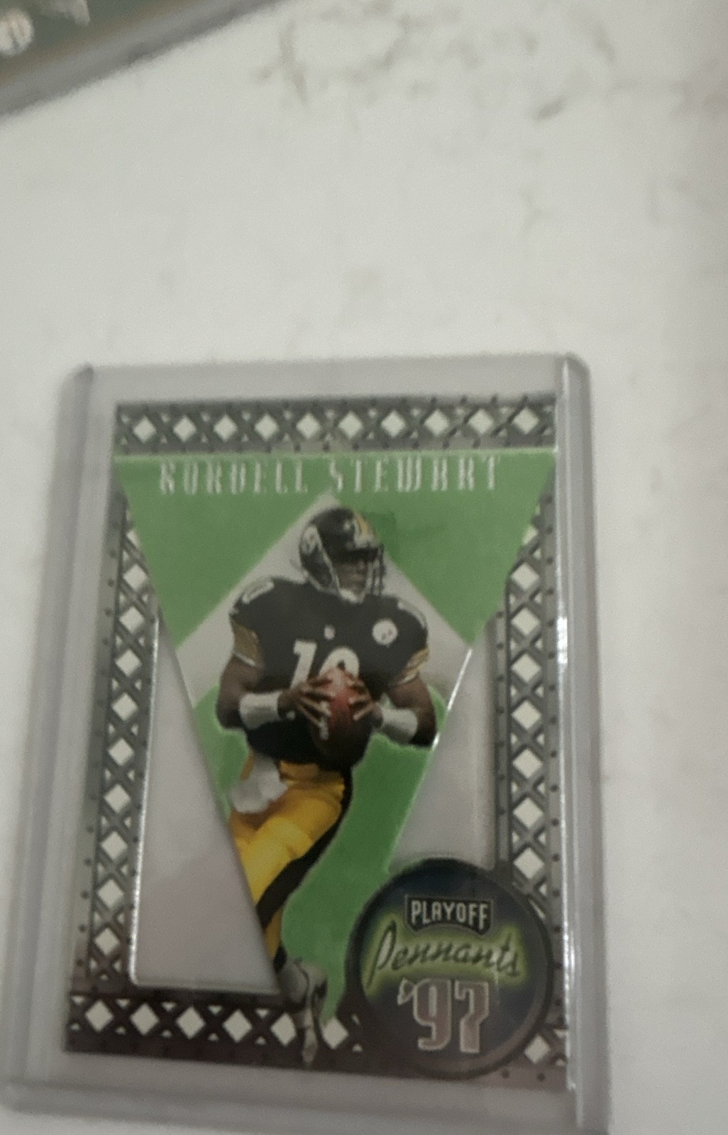 1997 Playoff Contenders – Pennants Kordell Stewart #2 Green Felt