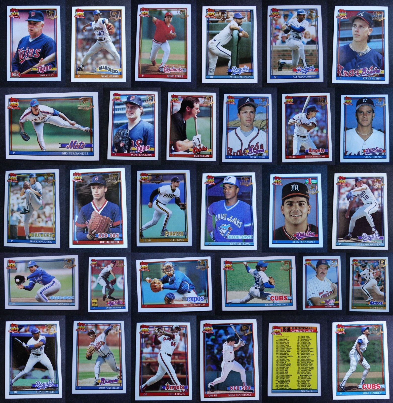 1991 Topps Desert Shield Baseball Cards Complete Your Set U Pick List 201-400