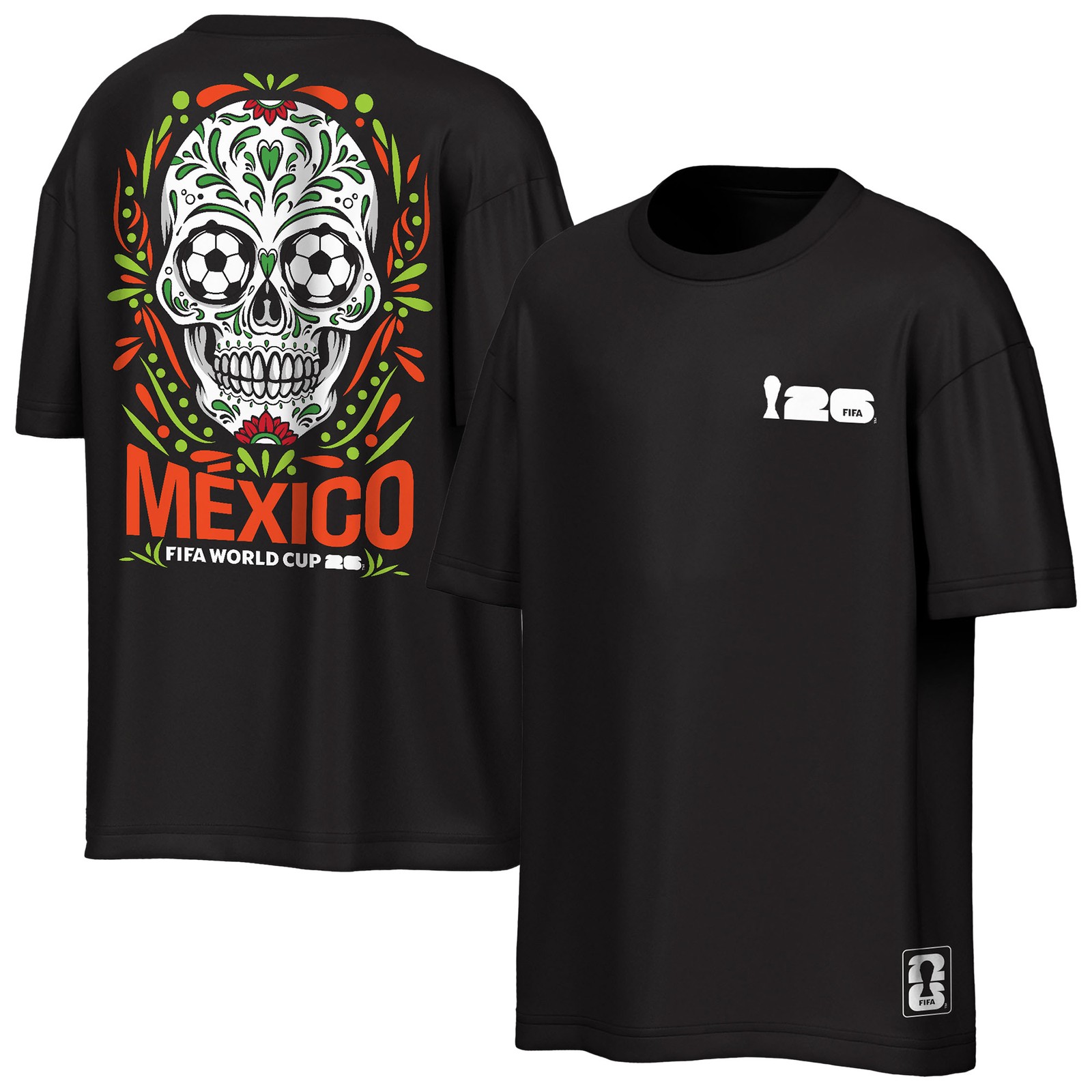 Men’s Outerstuff Black Mexico FIFA World Cup 2026 Rally Oversized T-Shirt