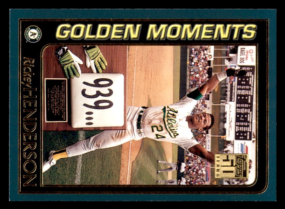 2001 Topps – Golden Moments Rickey Henderson #787